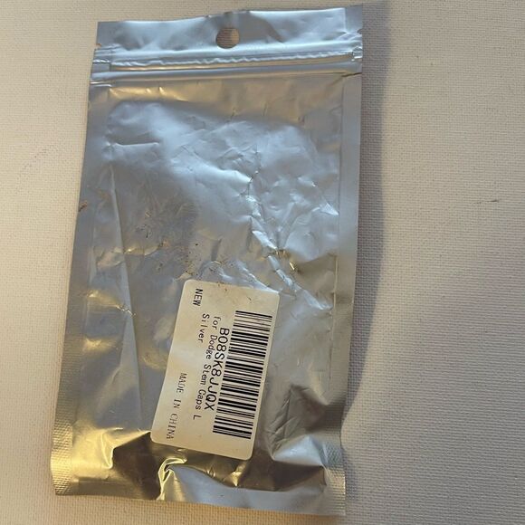 Dodge Logo Valve Stem Caps in Silver set of 4 NWT - Picture 4 of 5